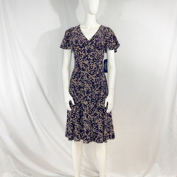 Flutter Sleeve Dress | Chaps - Picture 6 of 6